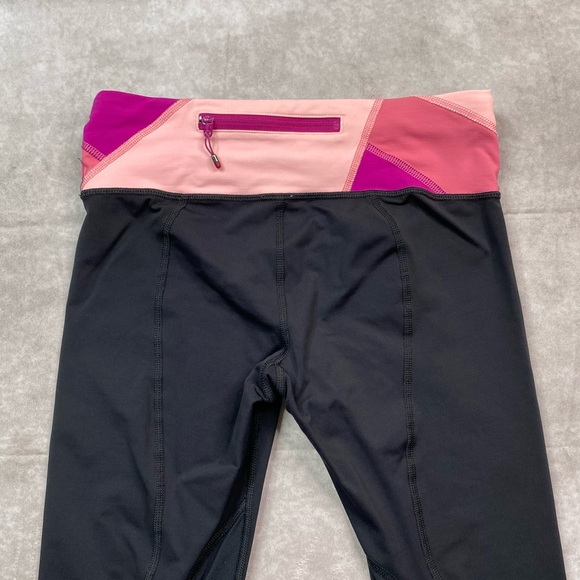 Lululemon Leggings Women's Size 4 Black Cropped High Rise Pockets Acitve Gym - Picture 5 of 16
